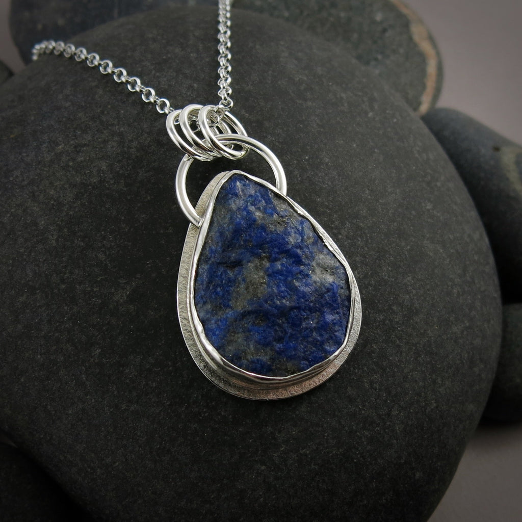 Raw Lapis Lazuli Pendant  • Wild Earth Collection