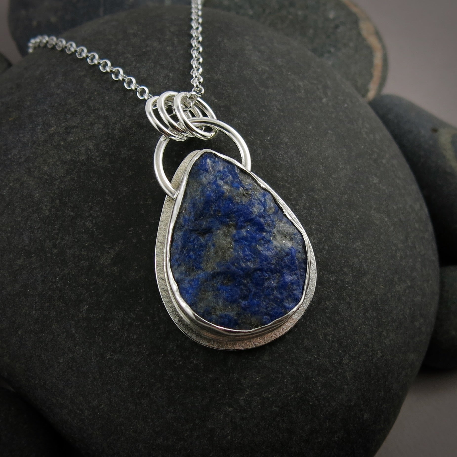 Raw Lapis Lazuli Pendant  • Wild Earth Collection