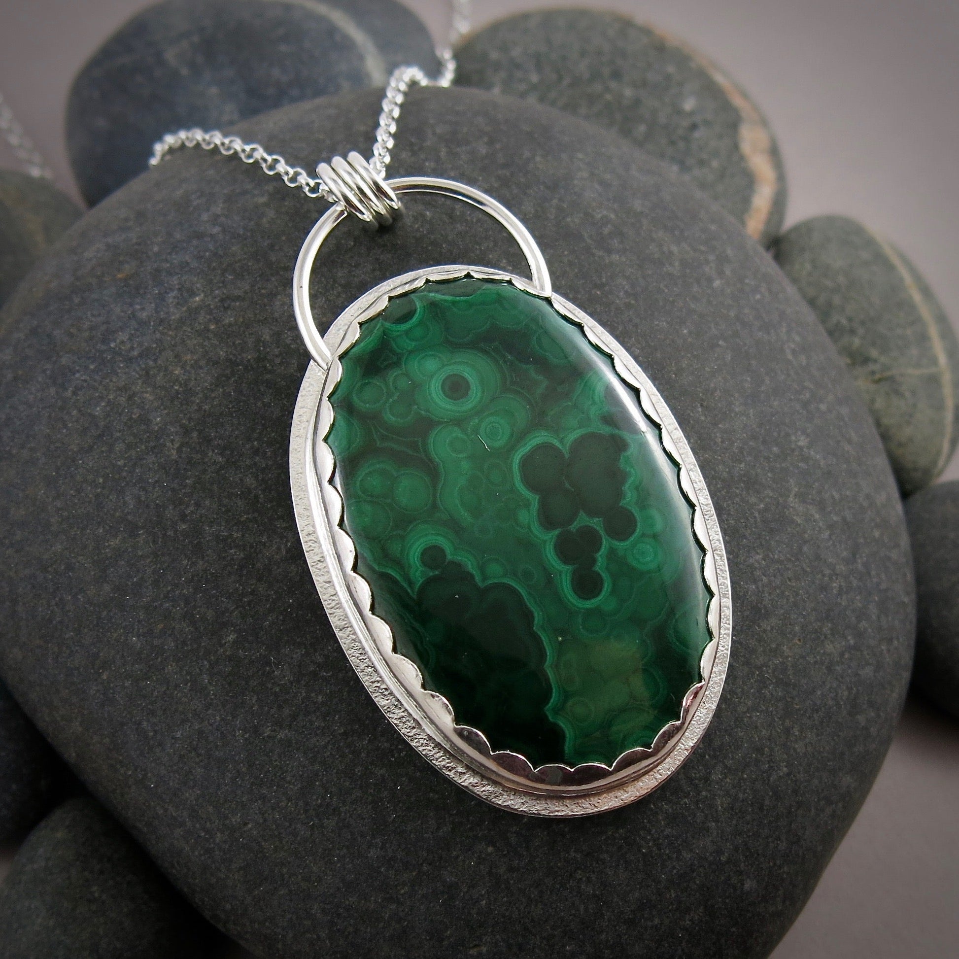 Collier en malachite • Argent sterling • Collection Scenic Wonders
