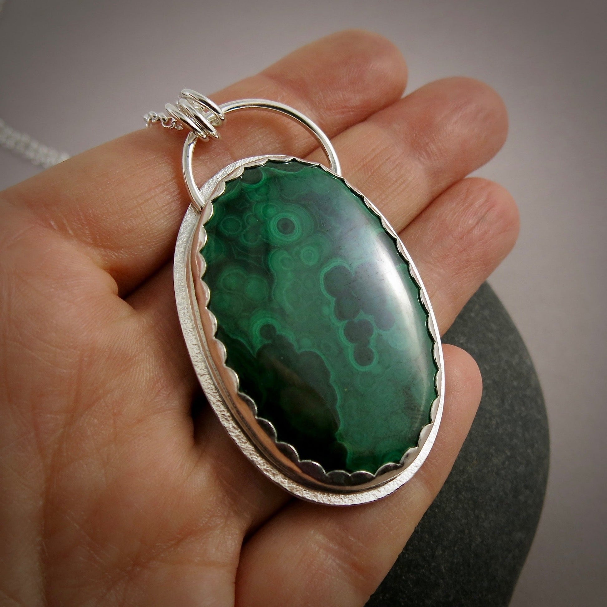 Collier en malachite • Argent sterling • Collection Scenic Wonders