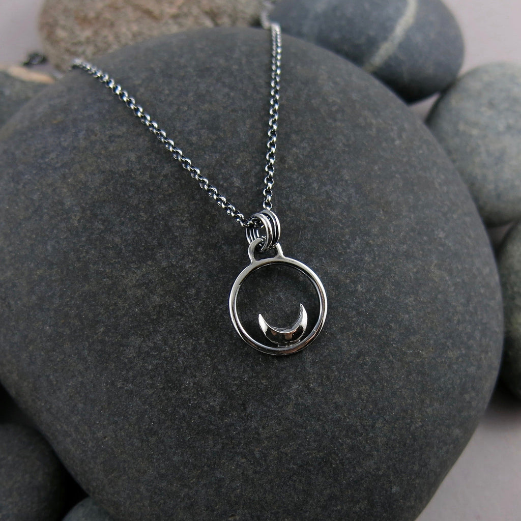 Collier Mini Dream • Collier Croissant de Lune en Argent 