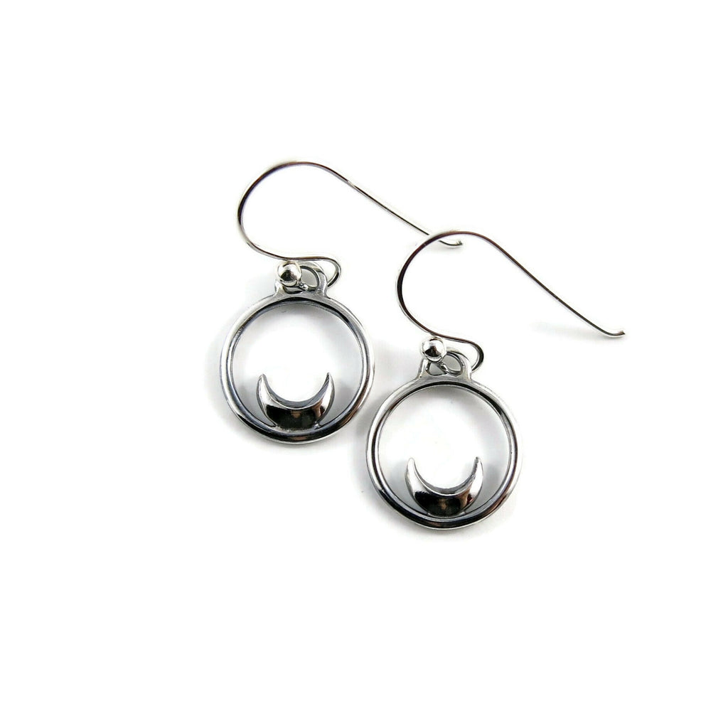Boucles d'oreilles Mini Dream • Croissants de lune en argent 