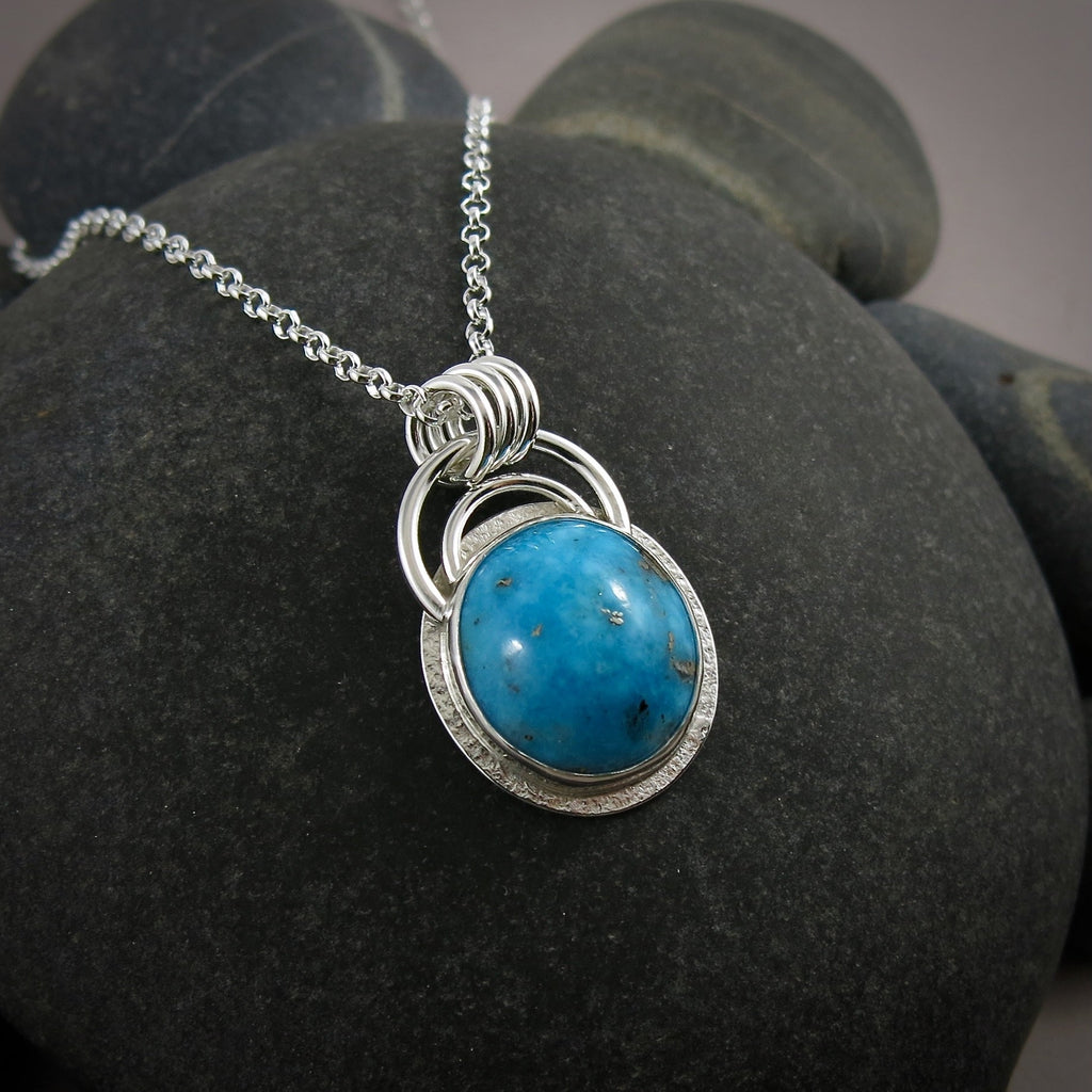 Morenci Turquoise Pendant  • Sterling Silver