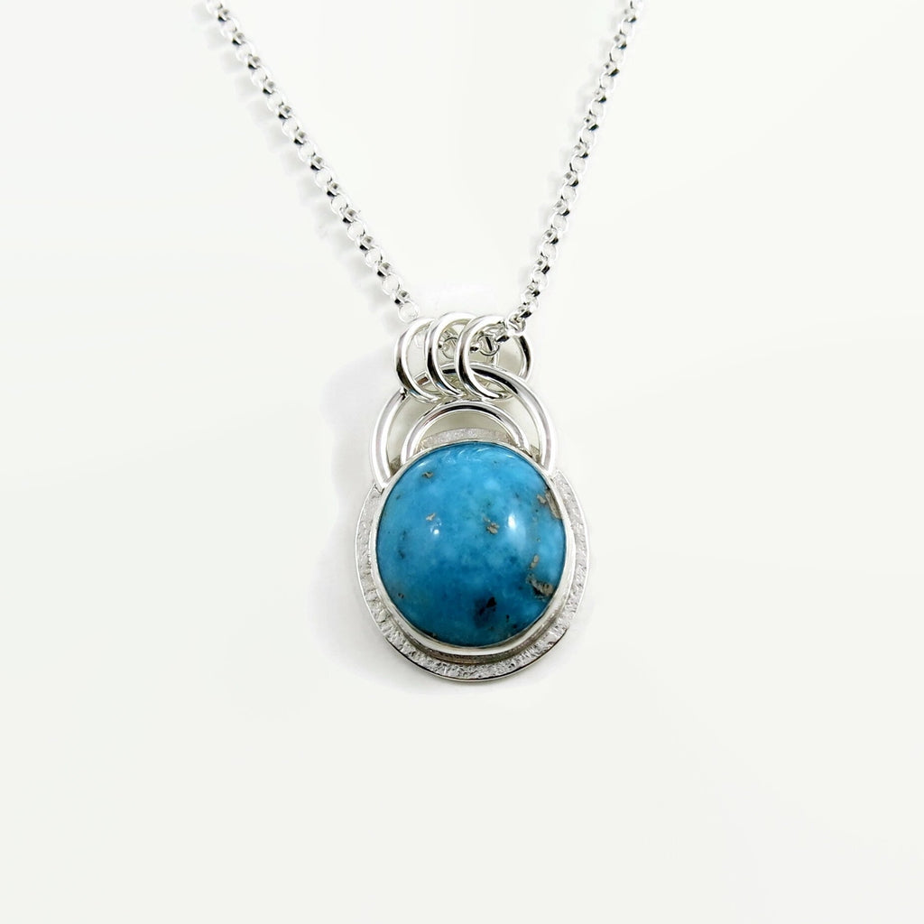 Morenci Turquoise Pendant  • Sterling Silver