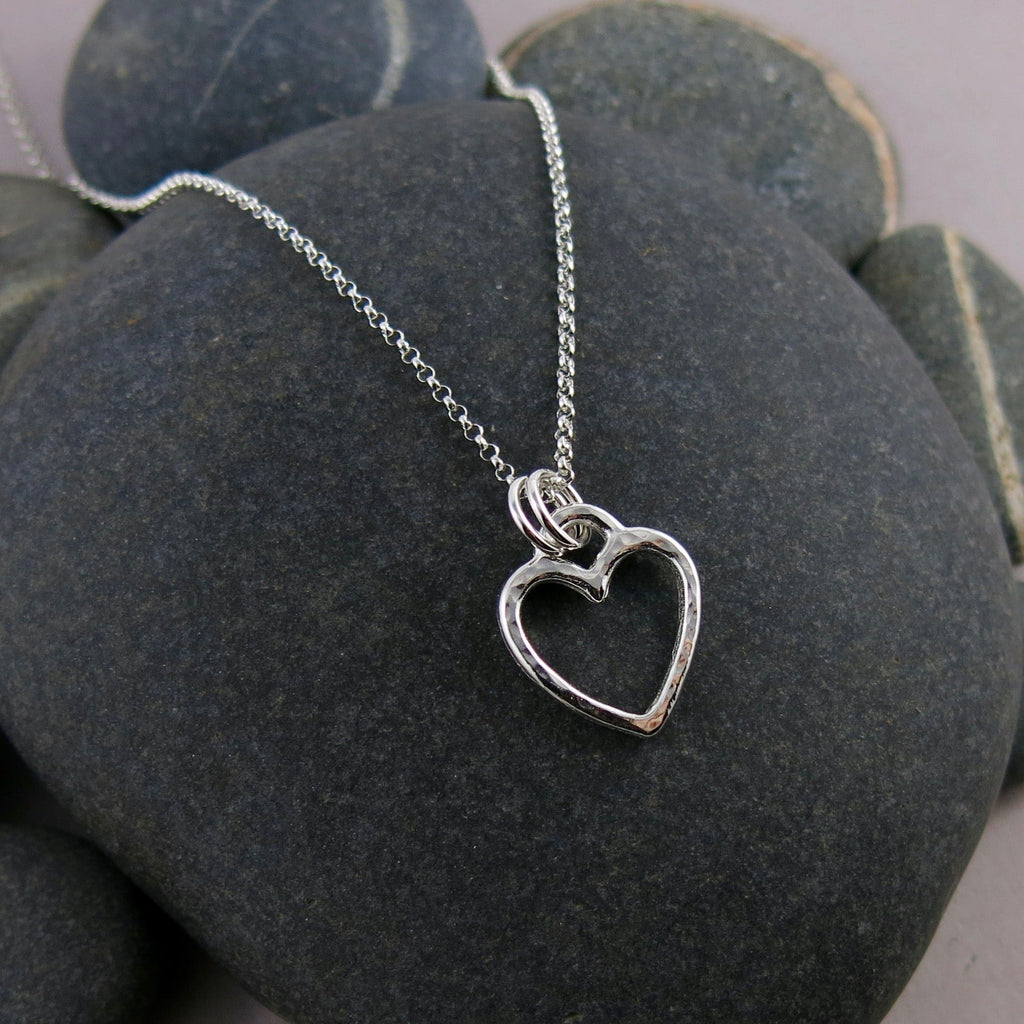 Collier cœur ouvert • Argent sterling