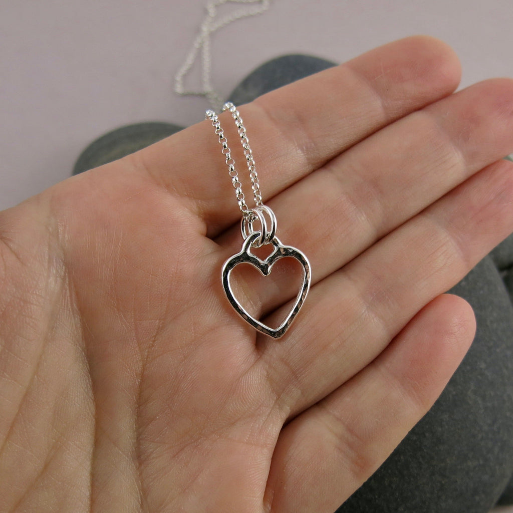 Collier cœur ouvert • Argent sterling