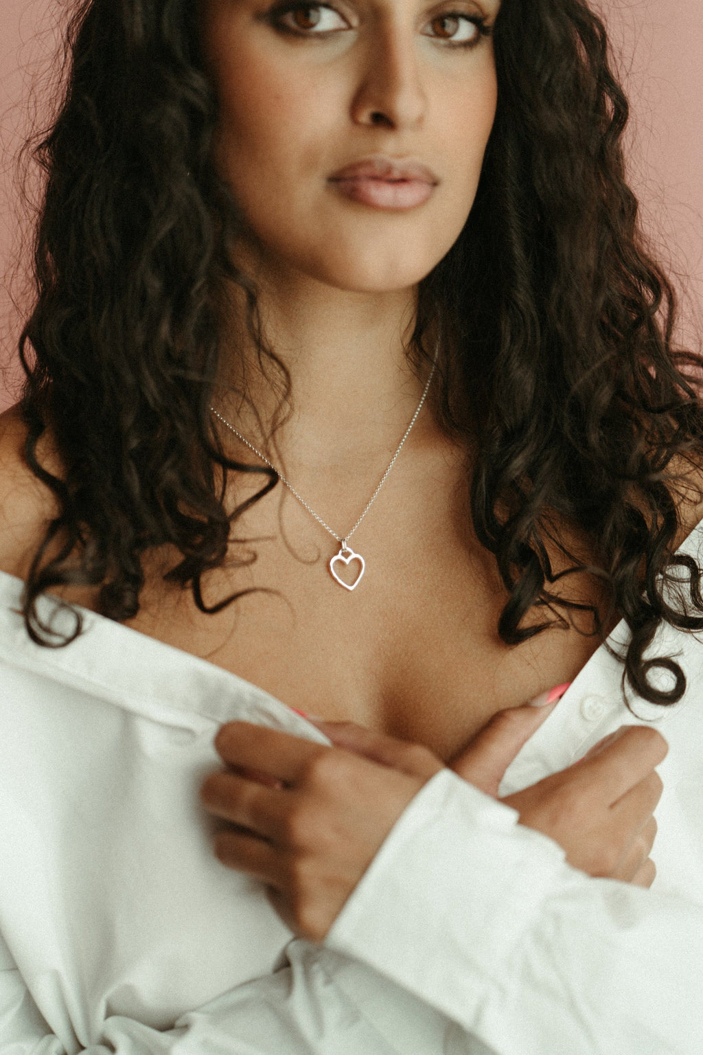 Collier cœur ouvert • Argent sterling