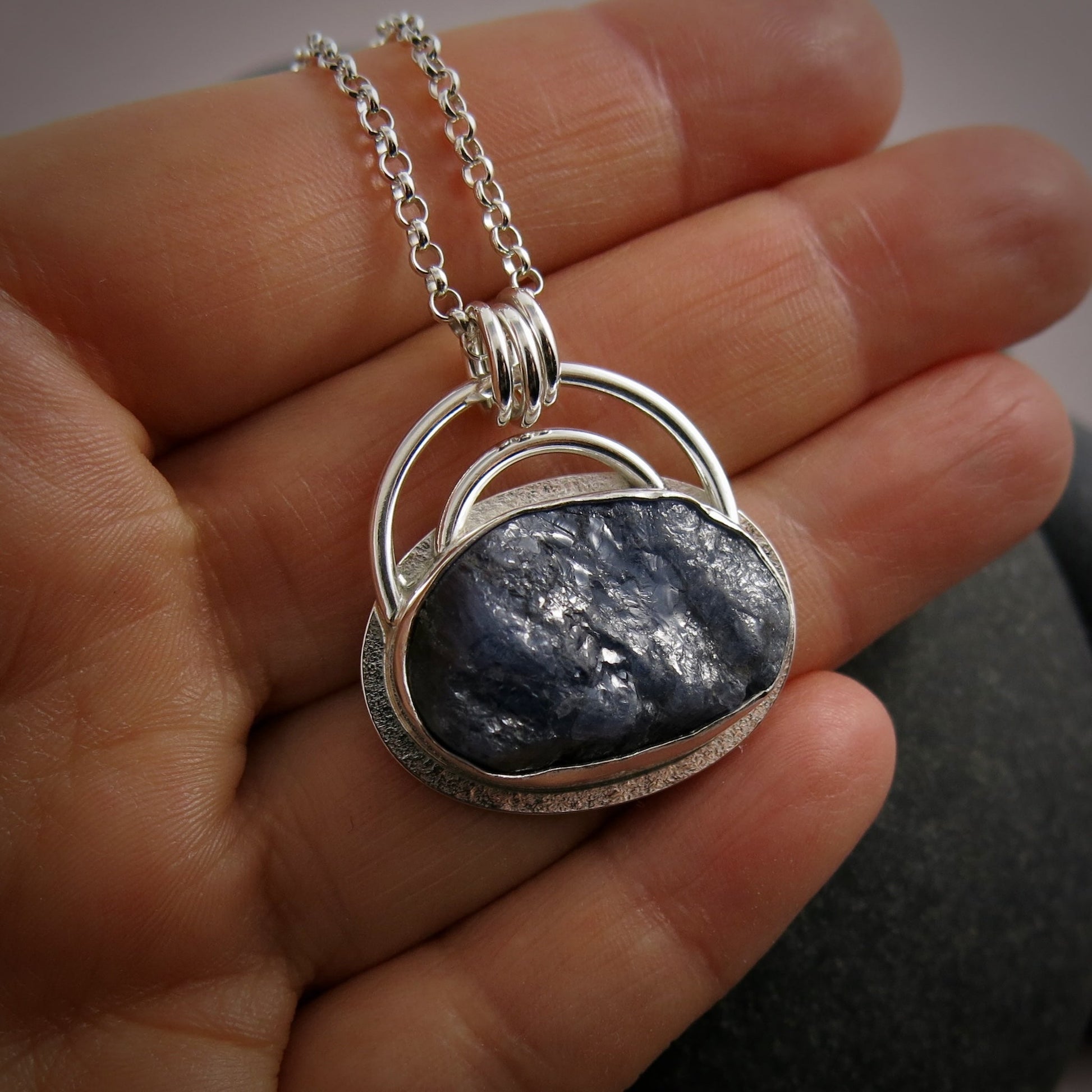 Raw Tanzanite Pendant • Wild Earth Collection