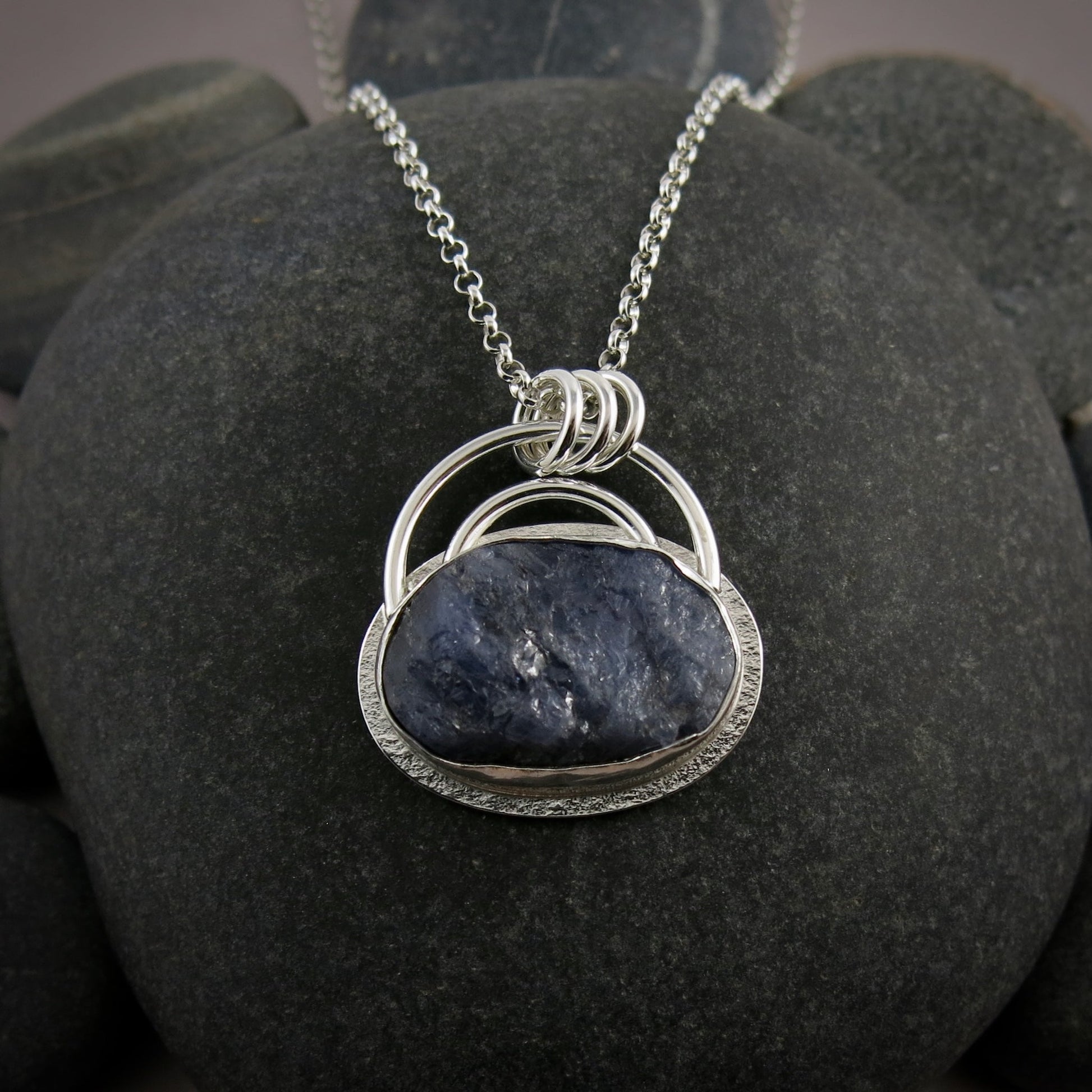 Raw Tanzanite Pendant • Wild Earth Collection