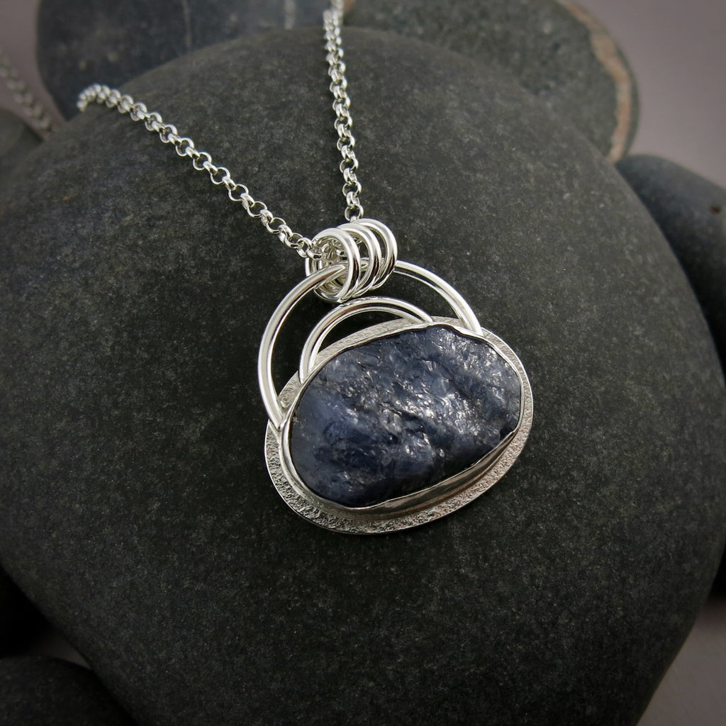 Raw Tanzanite Pendant • Wild Earth Collection
