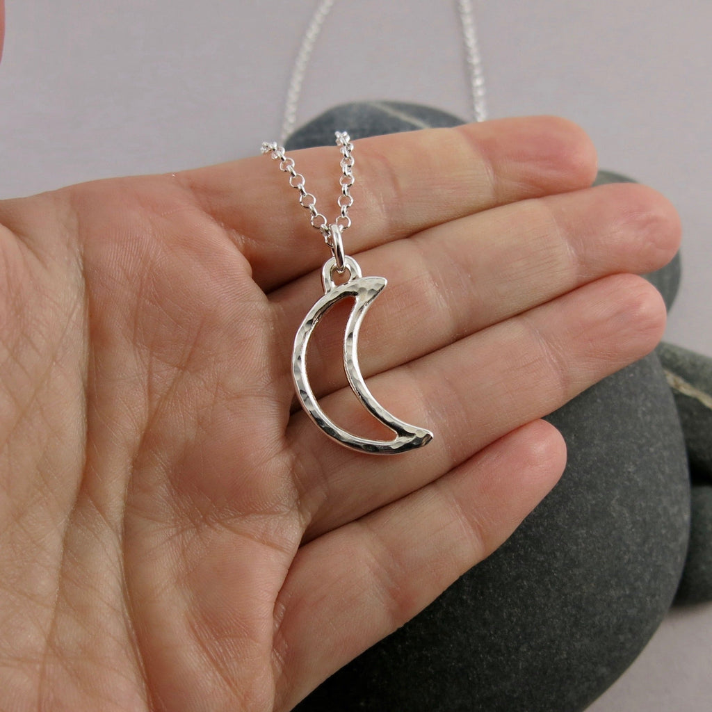 Collier croissant de lune • Argent sterling 