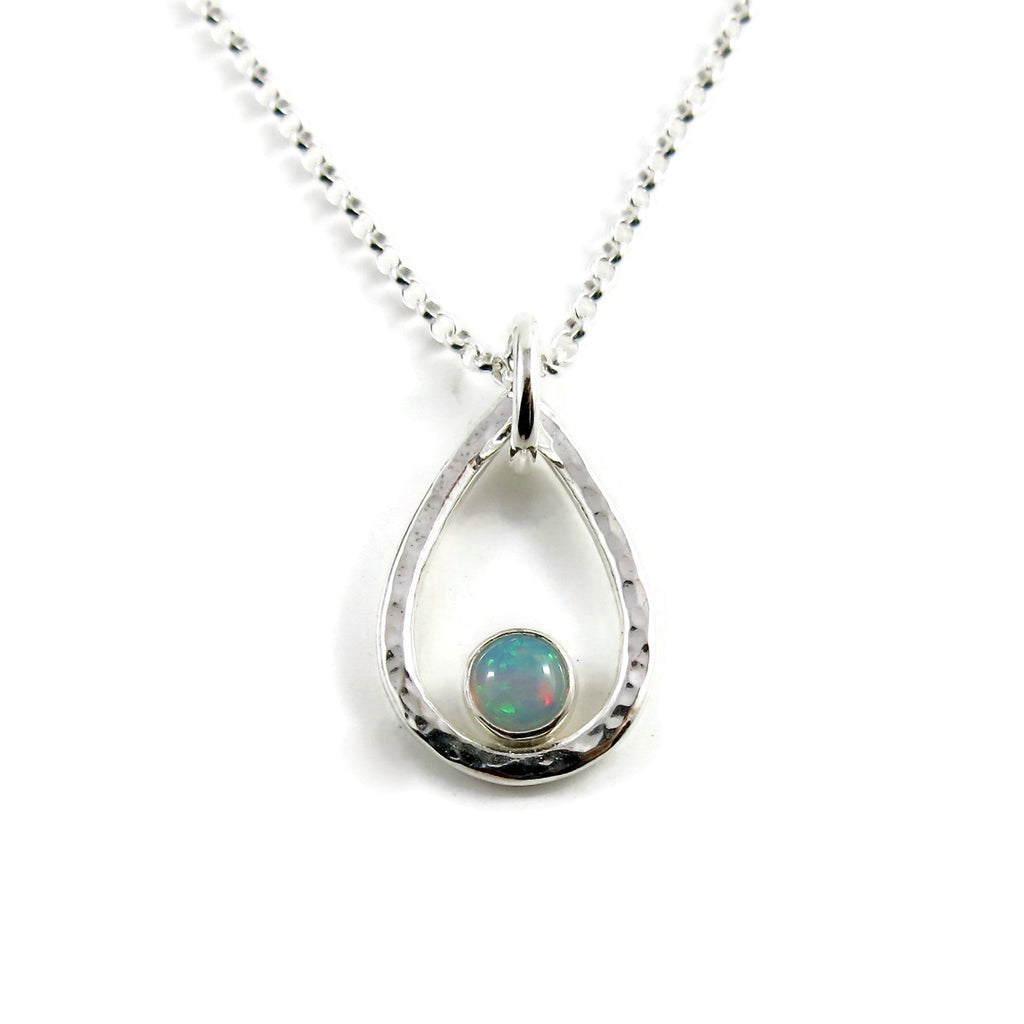 Collier goutte d'opale Welo • Argent sterling • Collection Opulent Opals