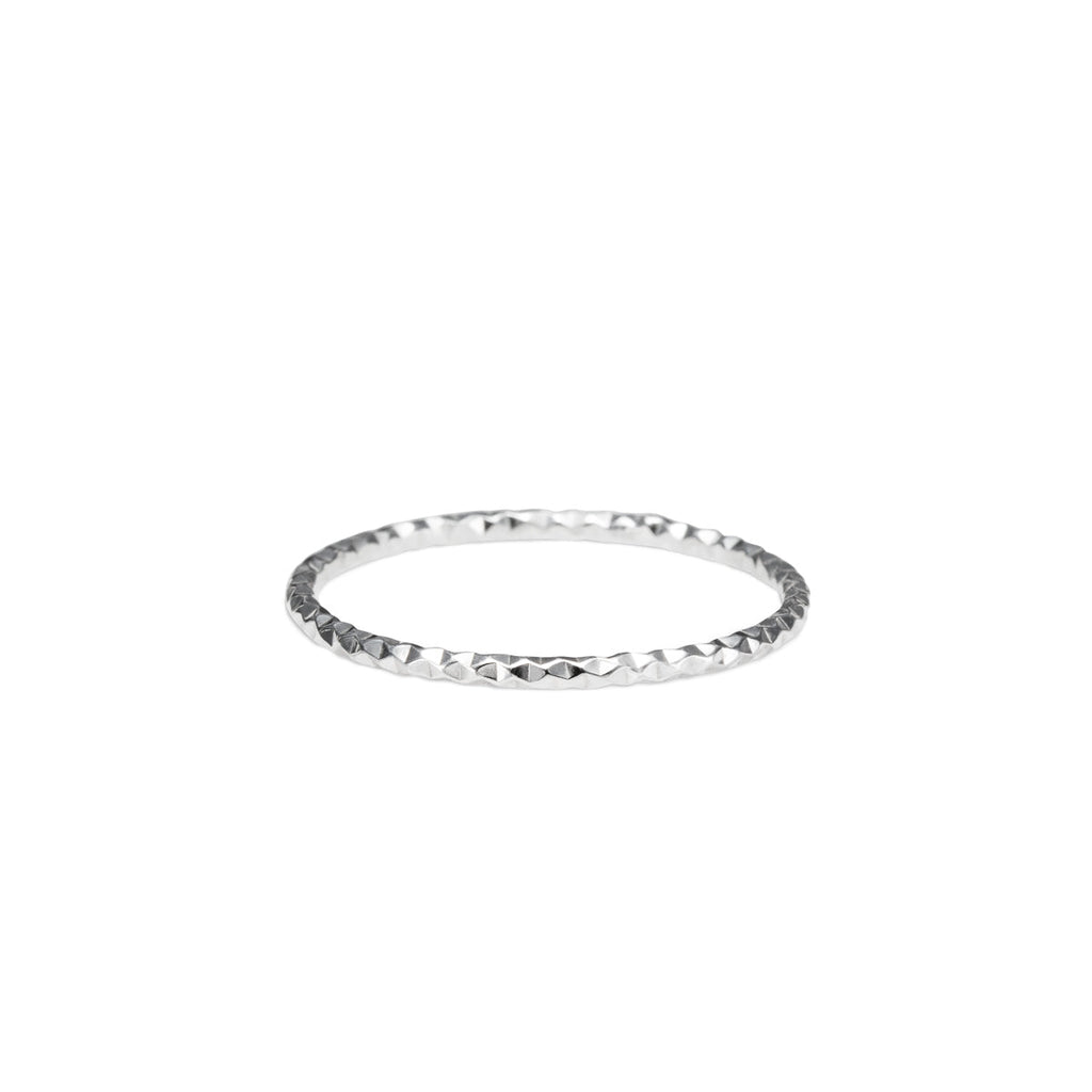 Bague empilable scintillante • Argent sterling