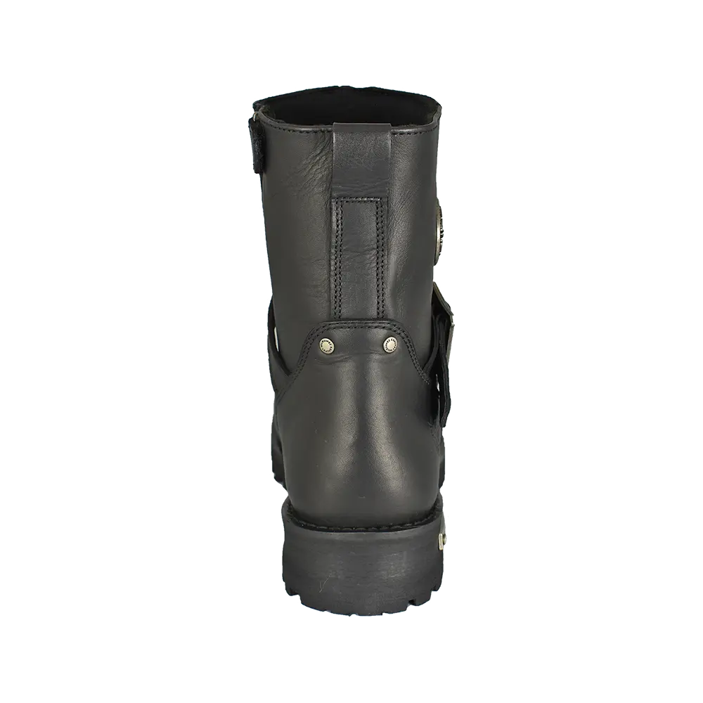 Milwaukee Leather Men's Wide 6" Side Zip Motorcycle Boots