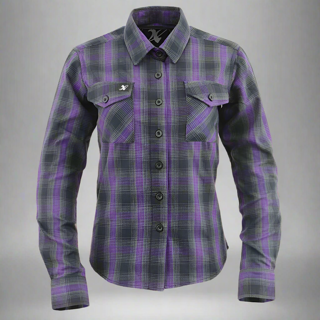 Chemise à carreaux blindée pour femme Milwaukee Leather