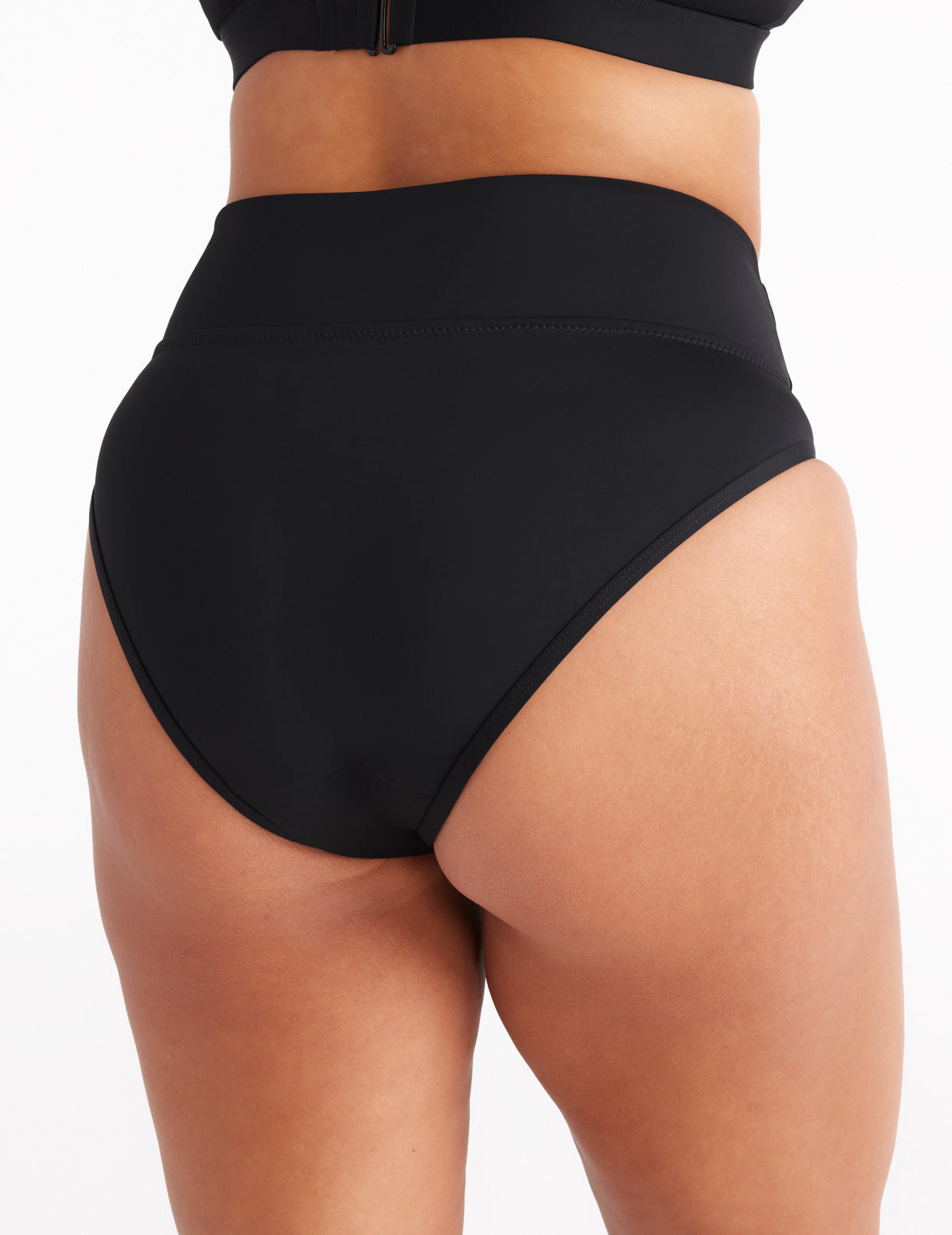 Bas de bain taille haute anti-fuites