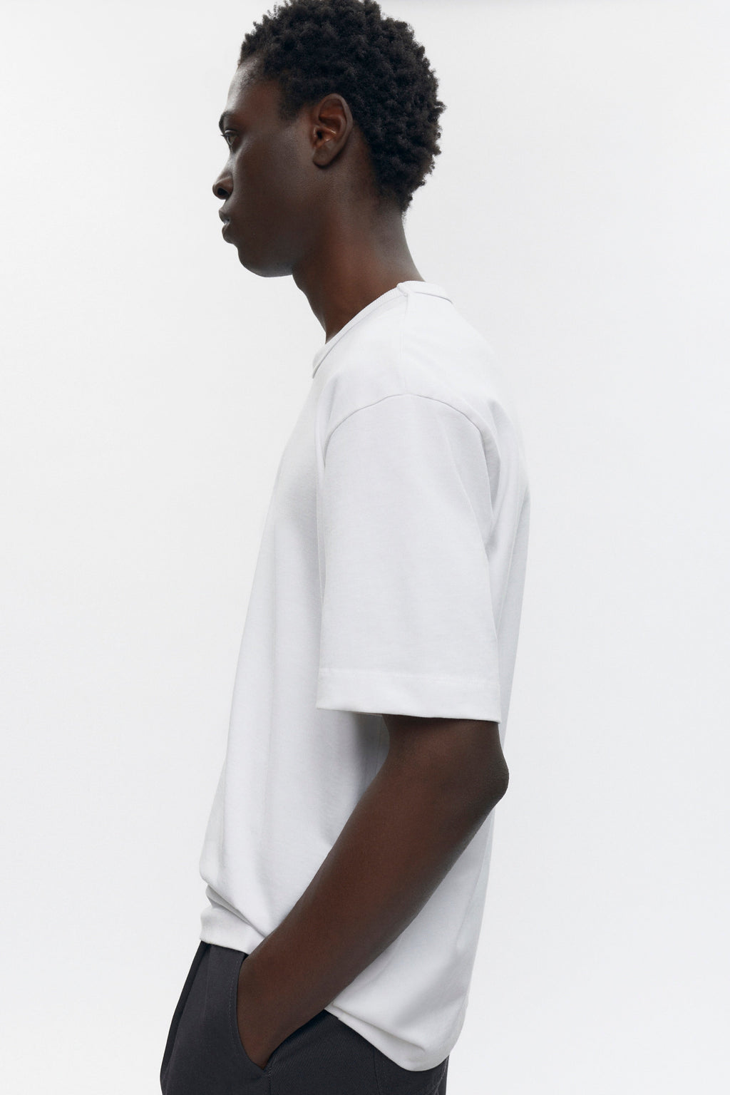 T-shirt Box Crew poids lourd pour homme