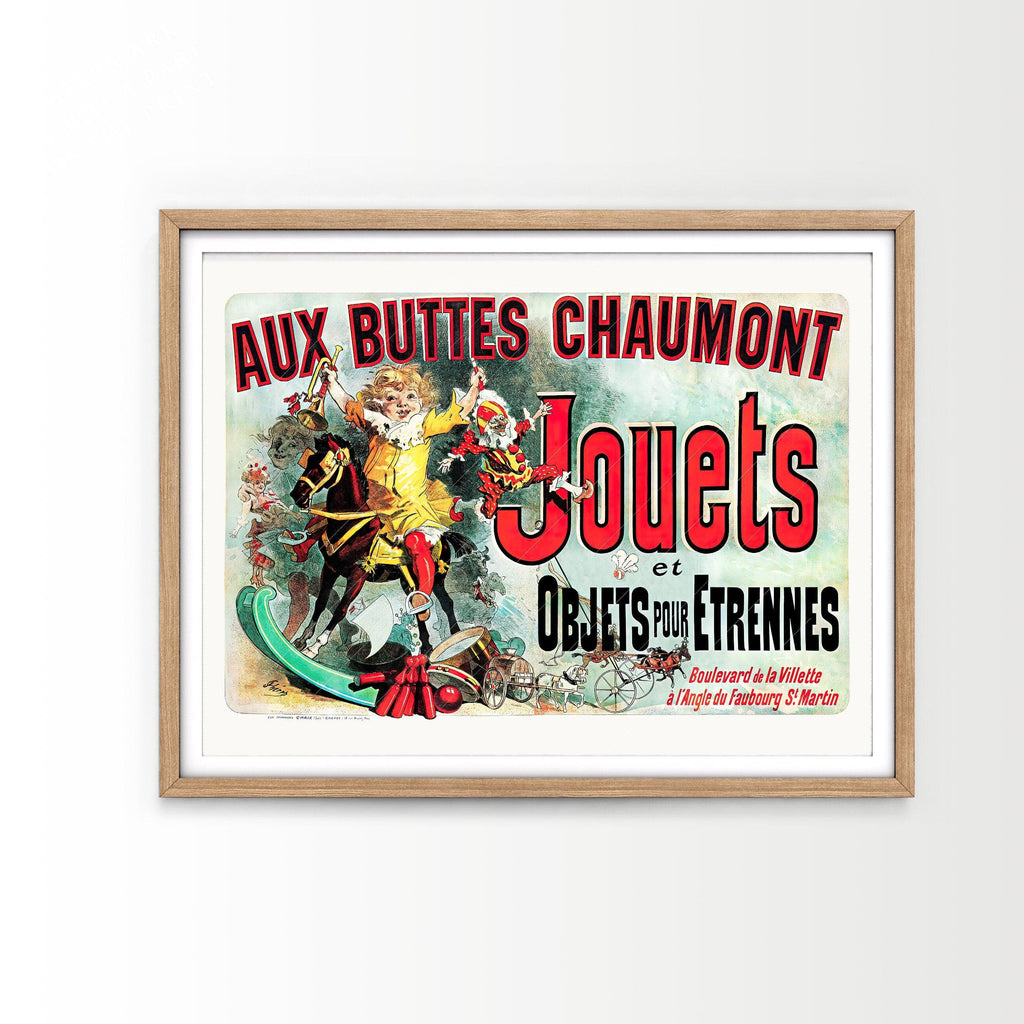 Aux Buttes Chaumont Jouets Poster – Friends TV Show Monica's Apartment Art