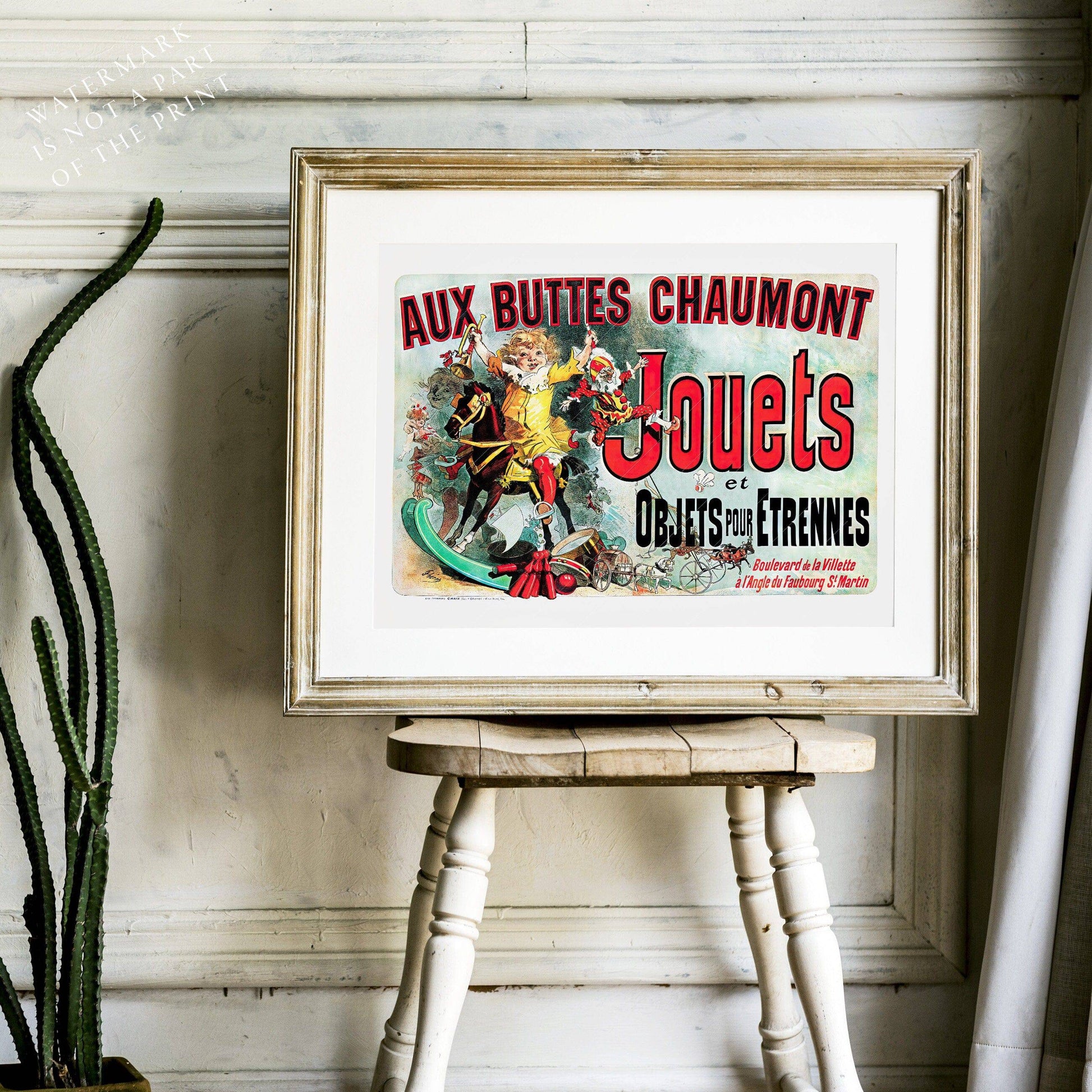 Aux Buttes Chaumont Jouets Poster – Friends TV Show Monica's Apartment Art