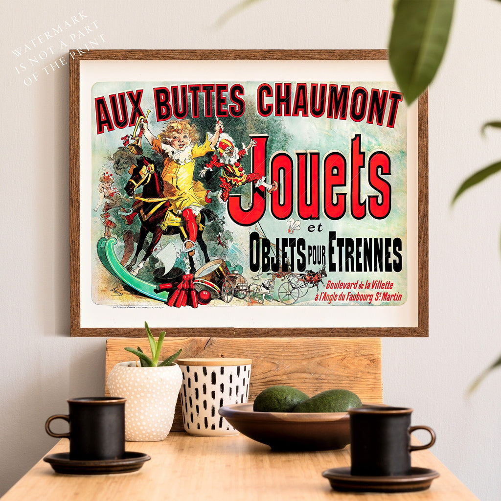 Aux Buttes Chaumont Jouets Poster – Friends TV Show Monica's Apartment Art