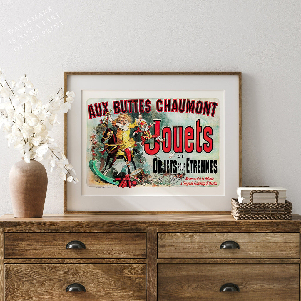 Aux Buttes Chaumont Jouets Poster – Friends TV Show Monica's Apartment Art