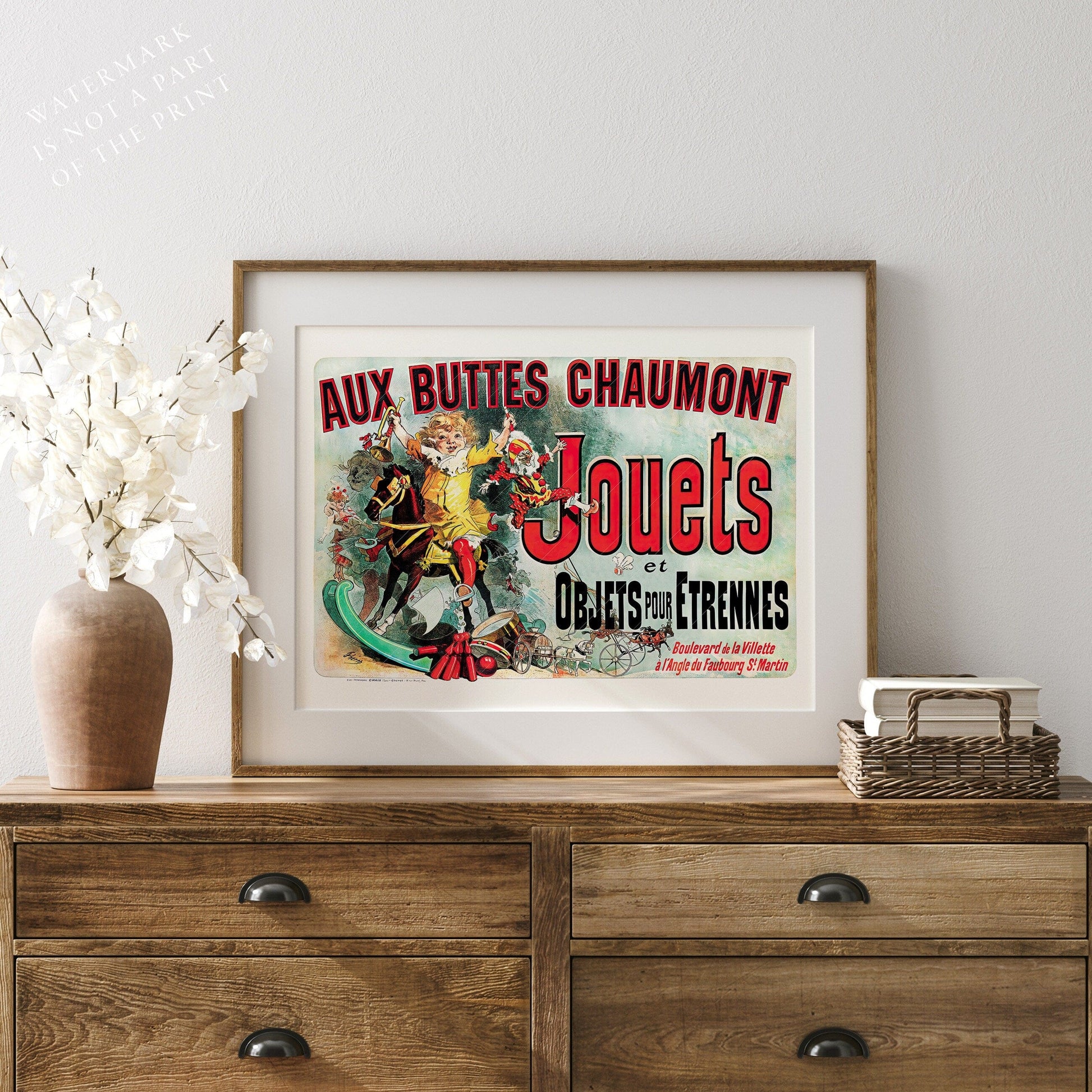 Aux Buttes Chaumont Jouets Poster – Friends TV Show Monica's Apartment Art