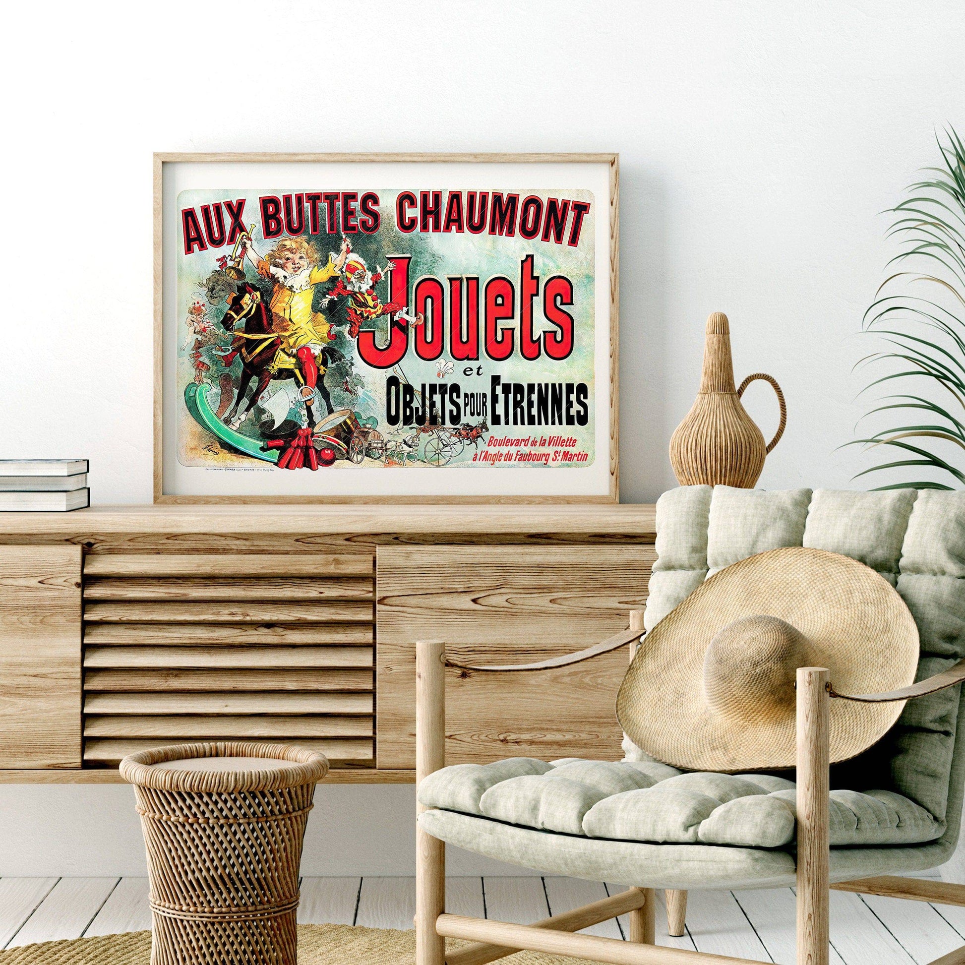 Aux Buttes Chaumont Jouets Poster – Friends TV Show Monica's Apartment Art
