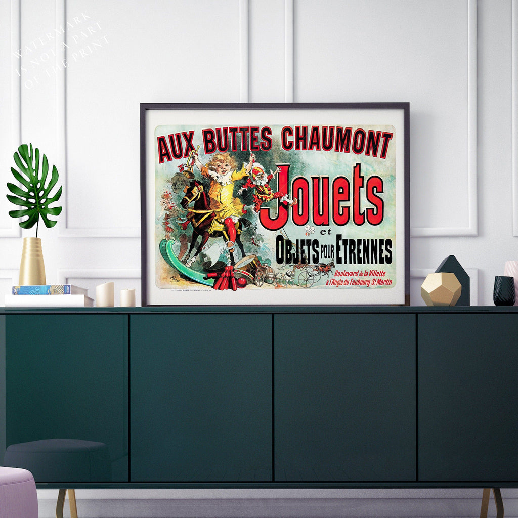 Aux Buttes Chaumont Jouets Poster – Friends TV Show Monica's Apartment Art