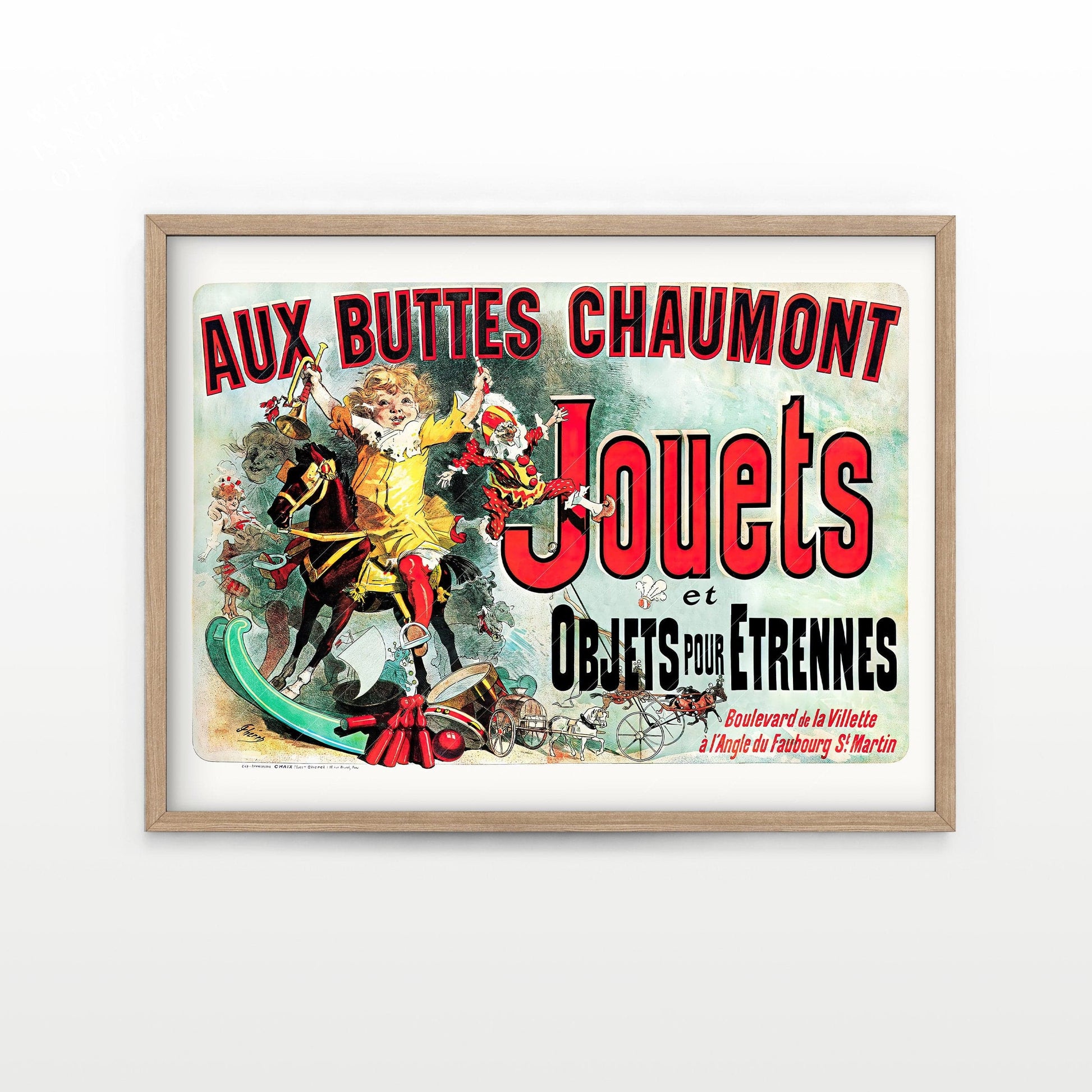 Aux Buttes Chaumont Jouets Poster – Friends TV Show Monica's Apartment Art