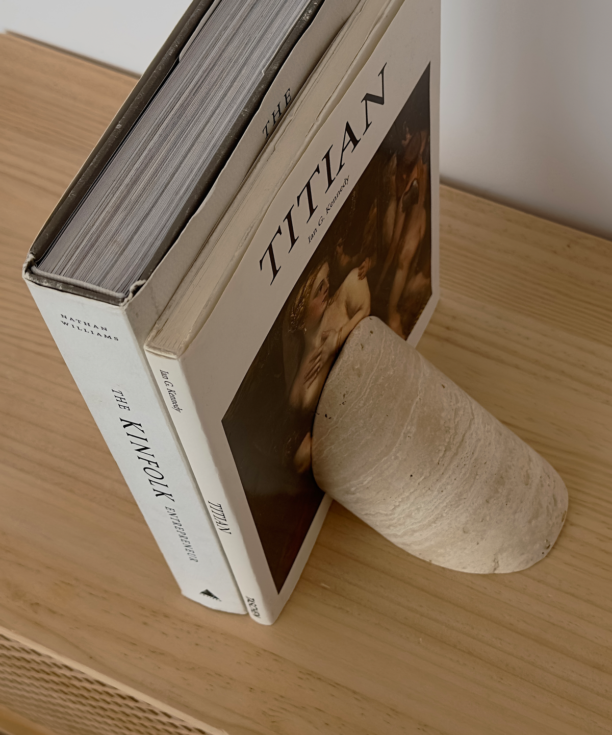 Mono Travertine Bookends