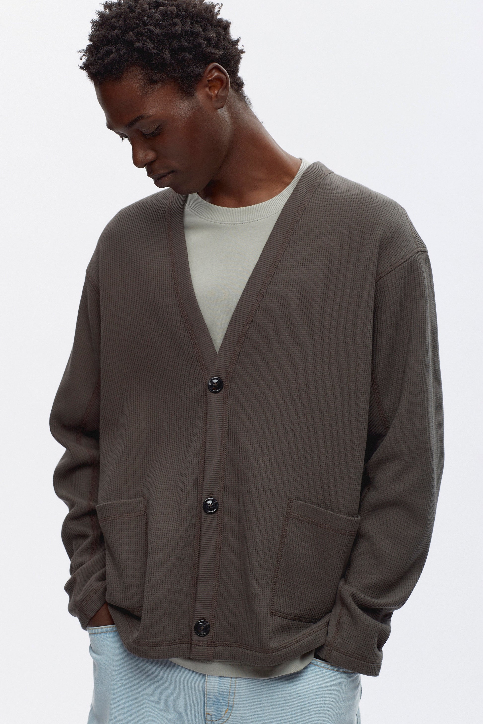 Men's Atlas Waffle Cardigan