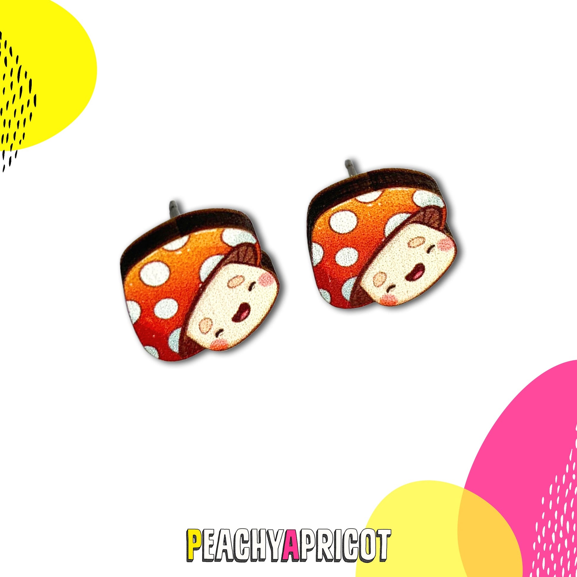 Cute Mushroom Earrings