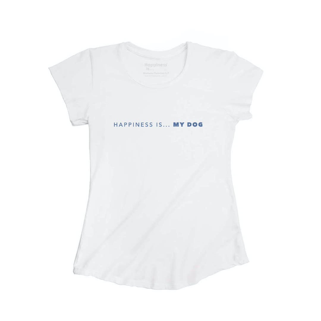 Women's My Dog Bamboo T-Shirt, White