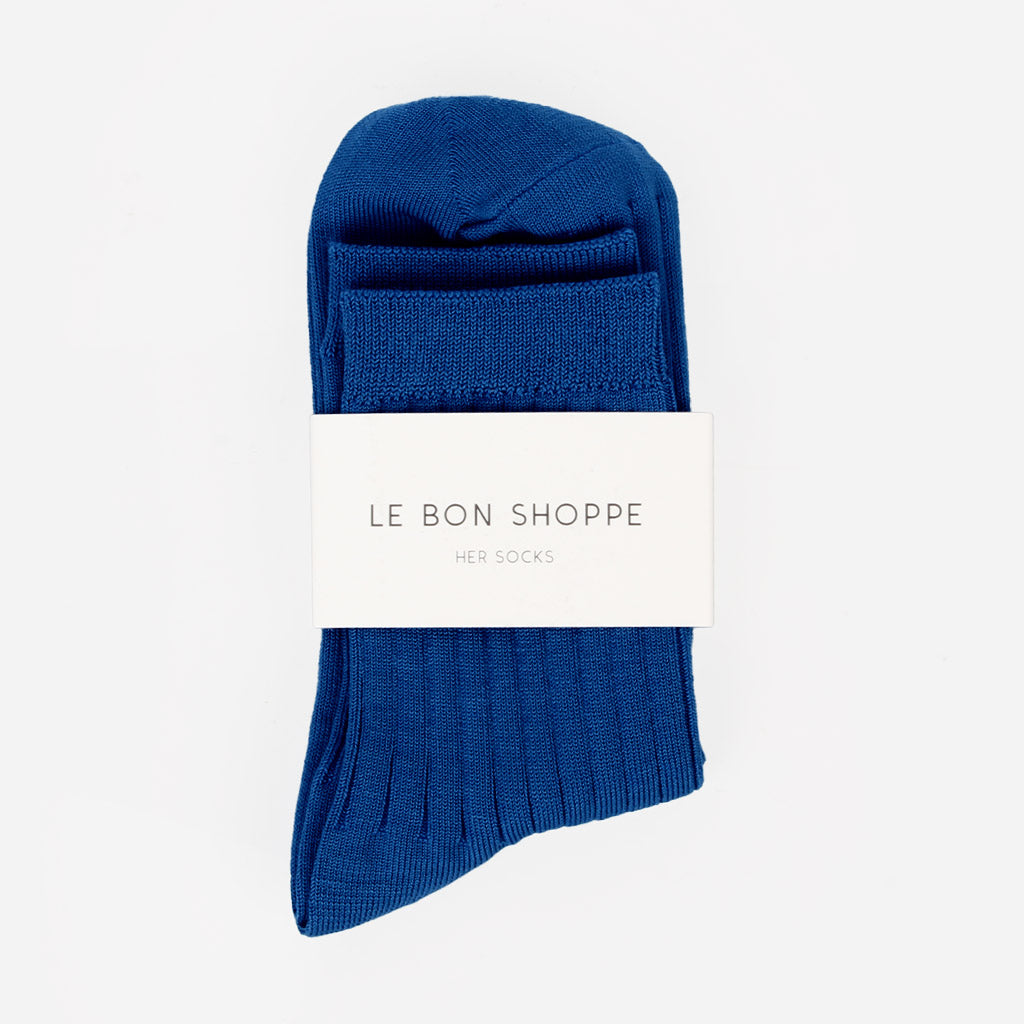 Le Bon Shoppe Chaussettes pour femmes Cobalt