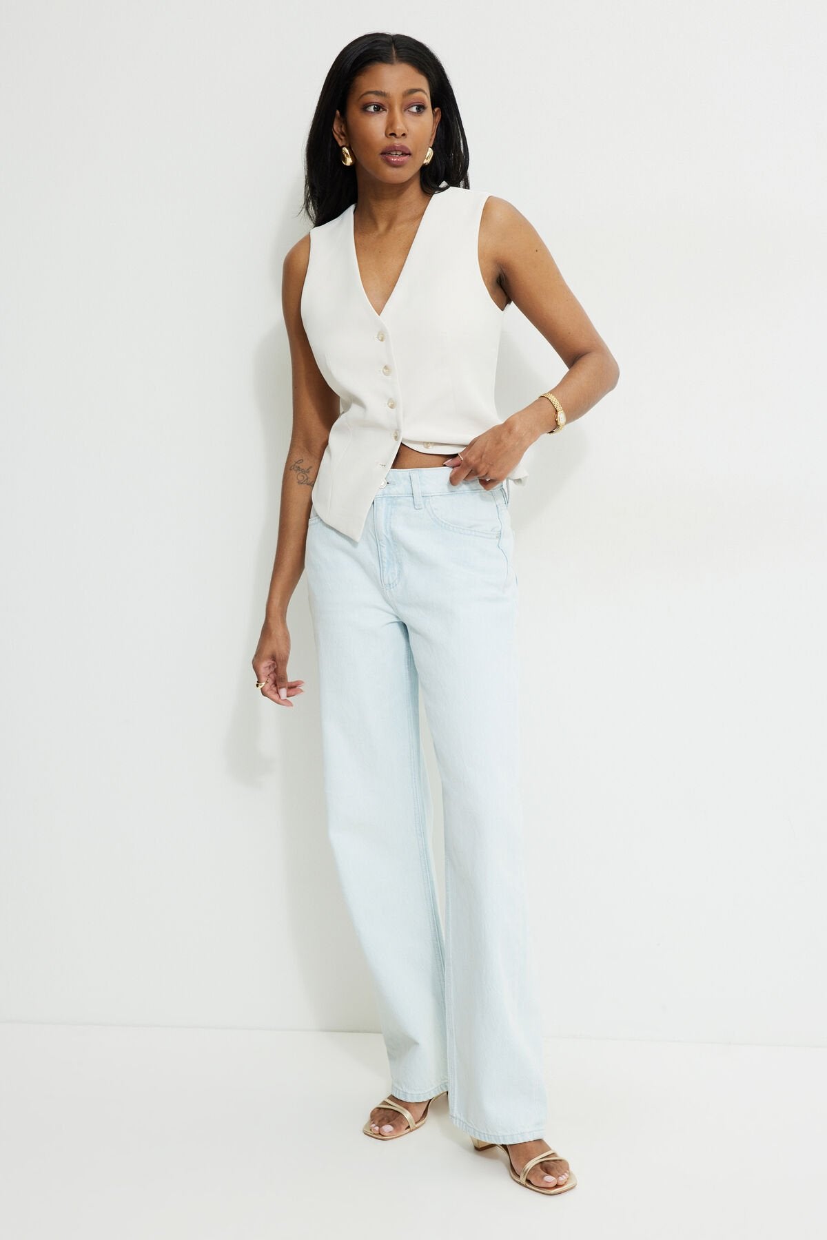 Mika Mid Rise Relaxed Straight Leg Jeans