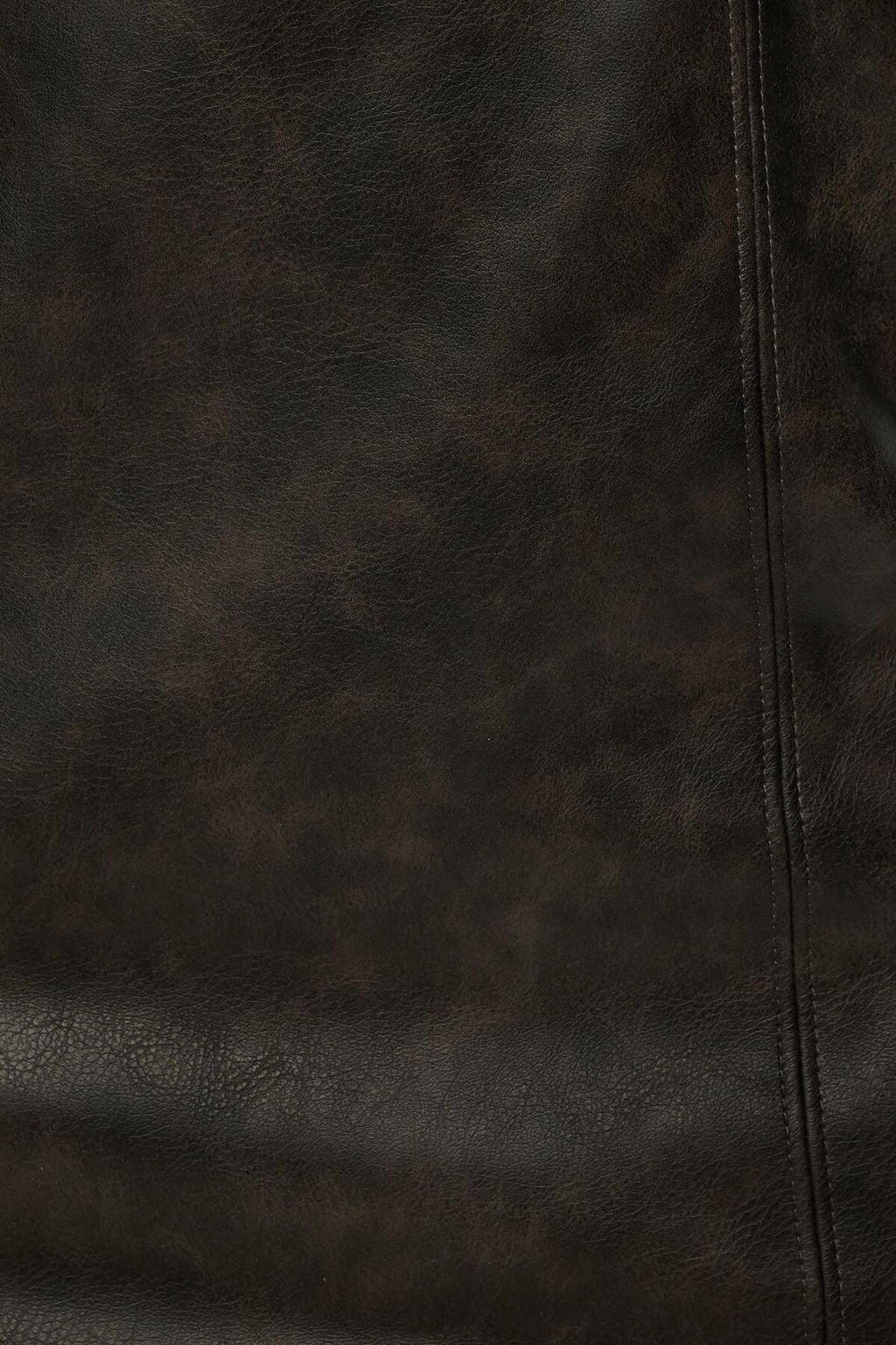 Faded Faux Leather Mini Tube Dress