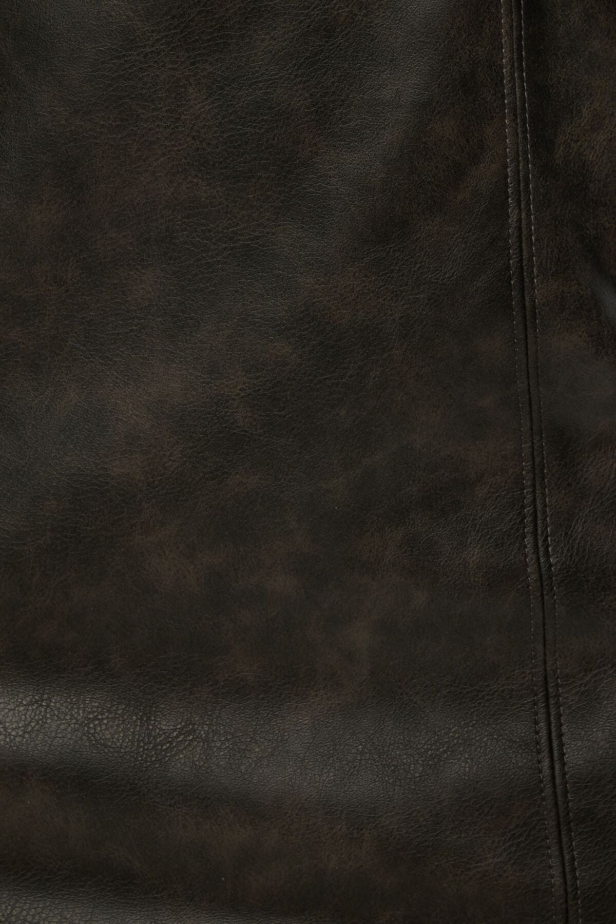 Faded Faux Leather Mini Tube Dress