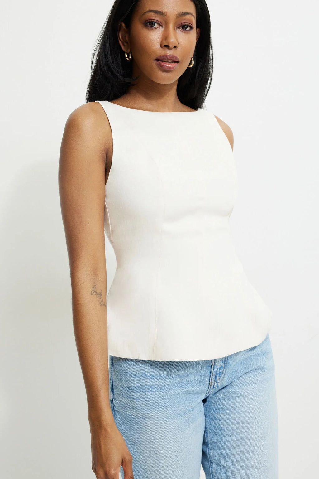 Low Back Peplum Top