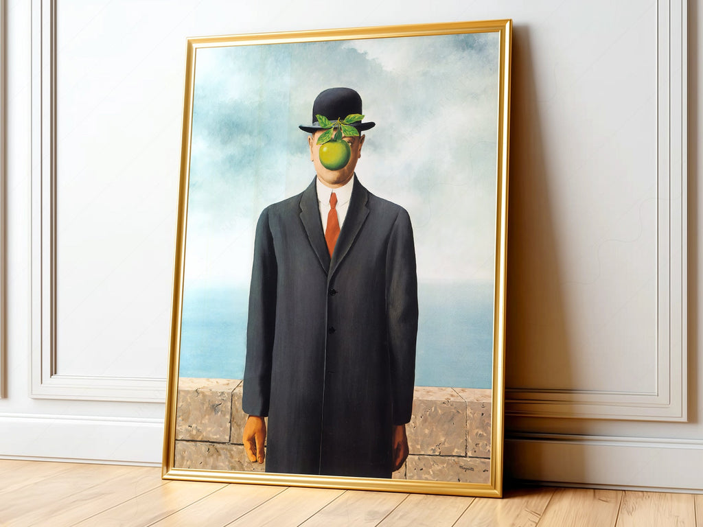 René Magritte The Son of Man Art Print – Surrealist Wall Art Poster