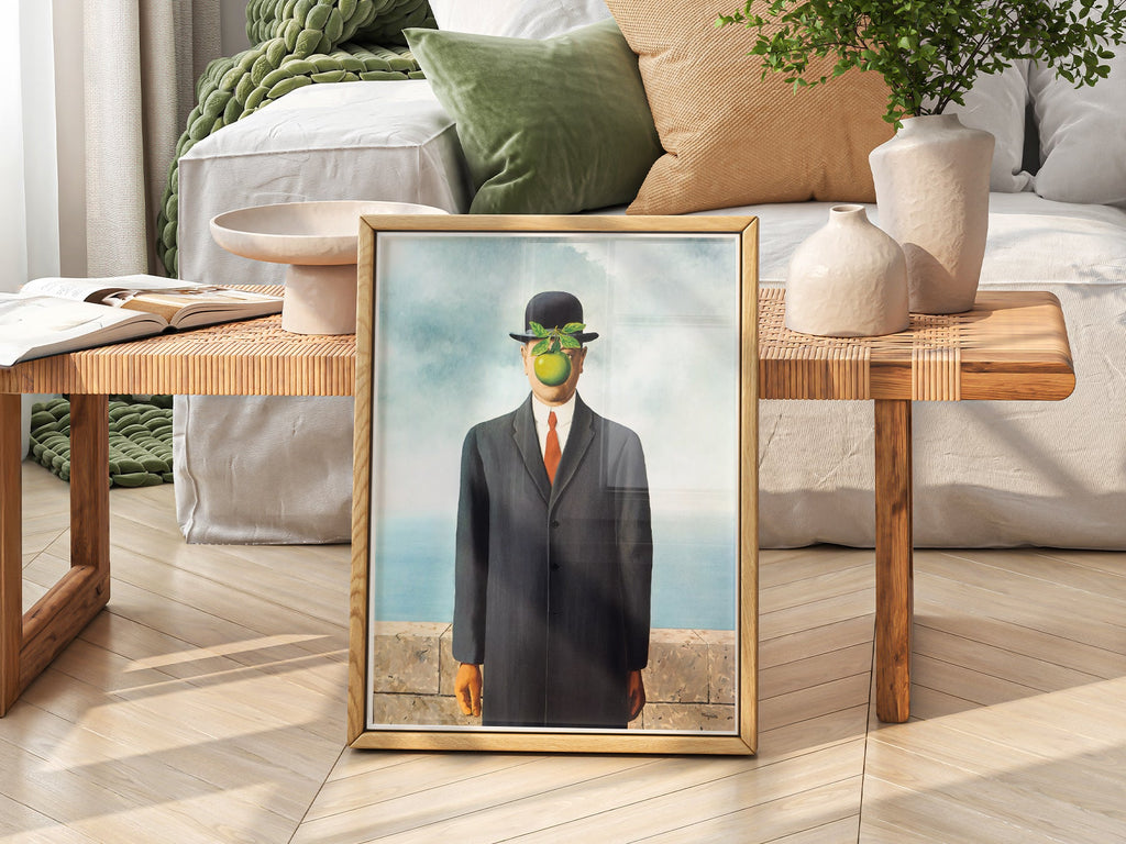 René Magritte The Son of Man Art Print – Surrealist Wall Art Poster