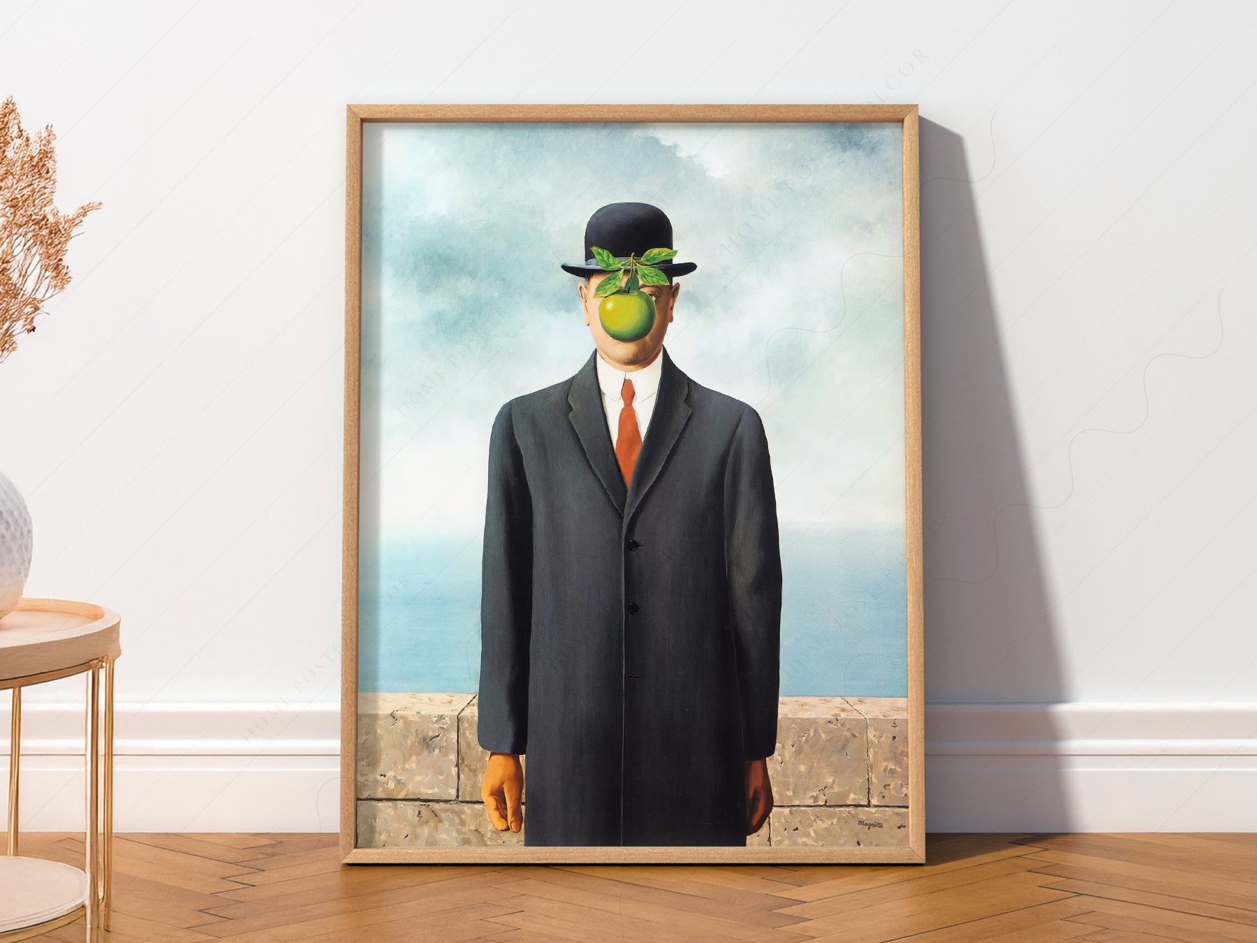 René Magritte The Son of Man Art Print – Surrealist Wall Art Poster