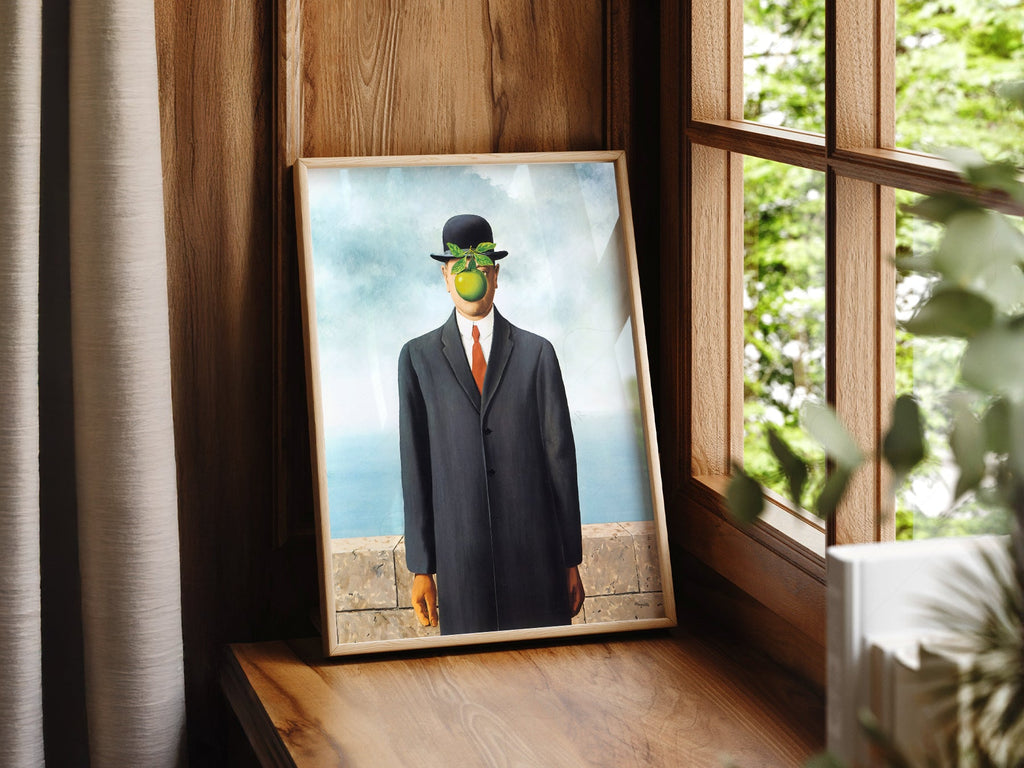René Magritte The Son of Man Art Print – Surrealist Wall Art Poster