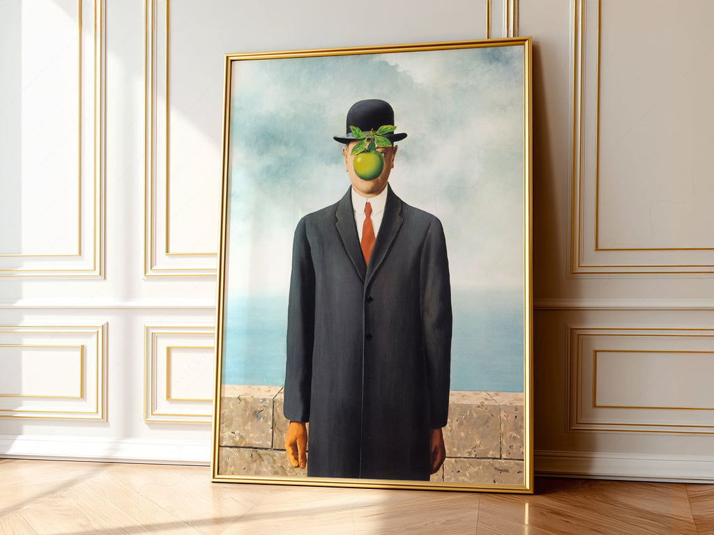 René Magritte The Son of Man Art Print – Surrealist Wall Art Poster