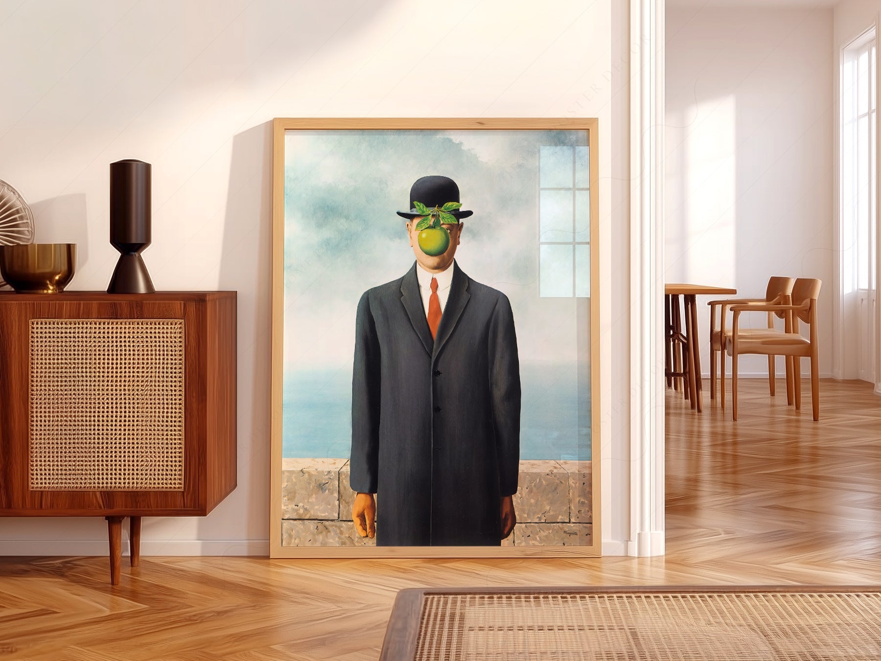 René Magritte The Son of Man Art Print – Surrealist Wall Art Poster