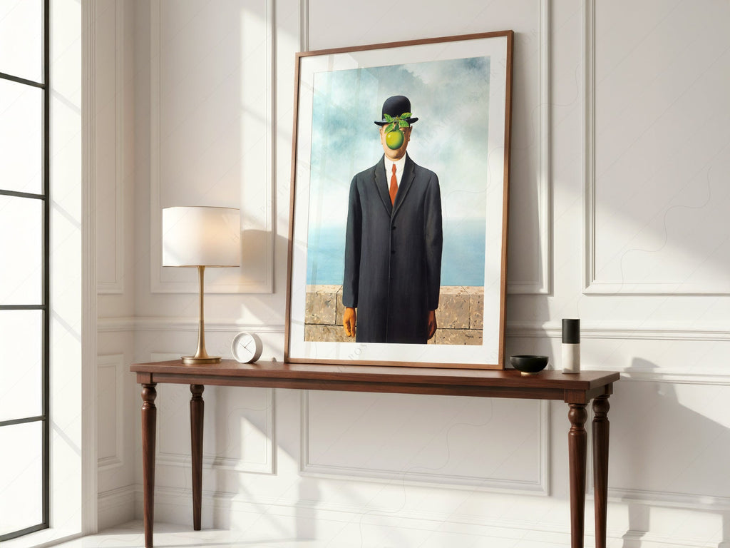René Magritte The Son of Man Art Print – Surrealist Wall Art Poster