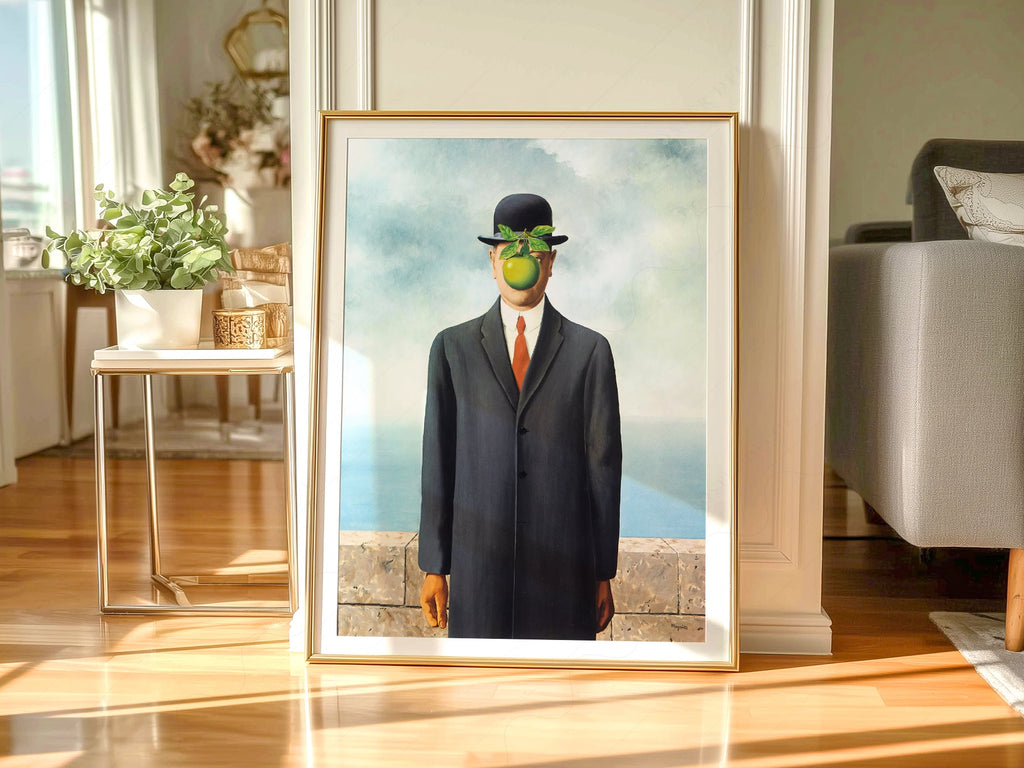 René Magritte The Son of Man Art Print – Surrealist Wall Art Poster