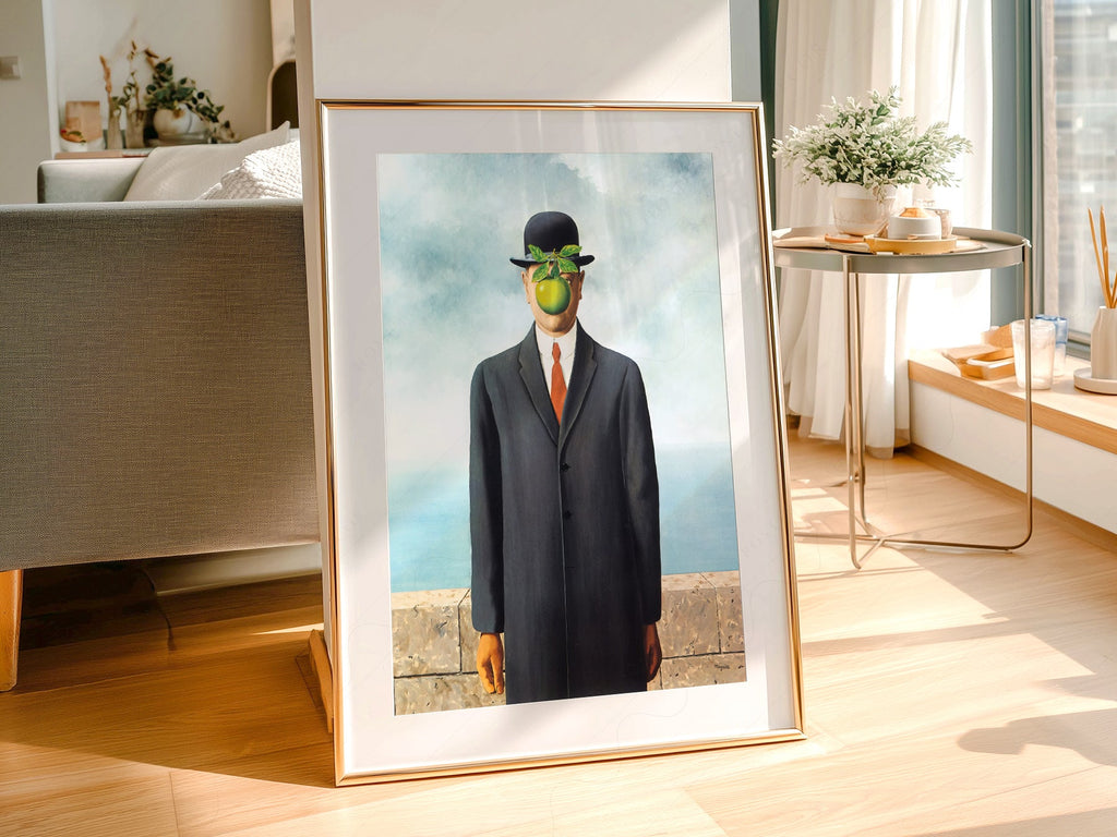 René Magritte The Son of Man Art Print – Surrealist Wall Art Poster