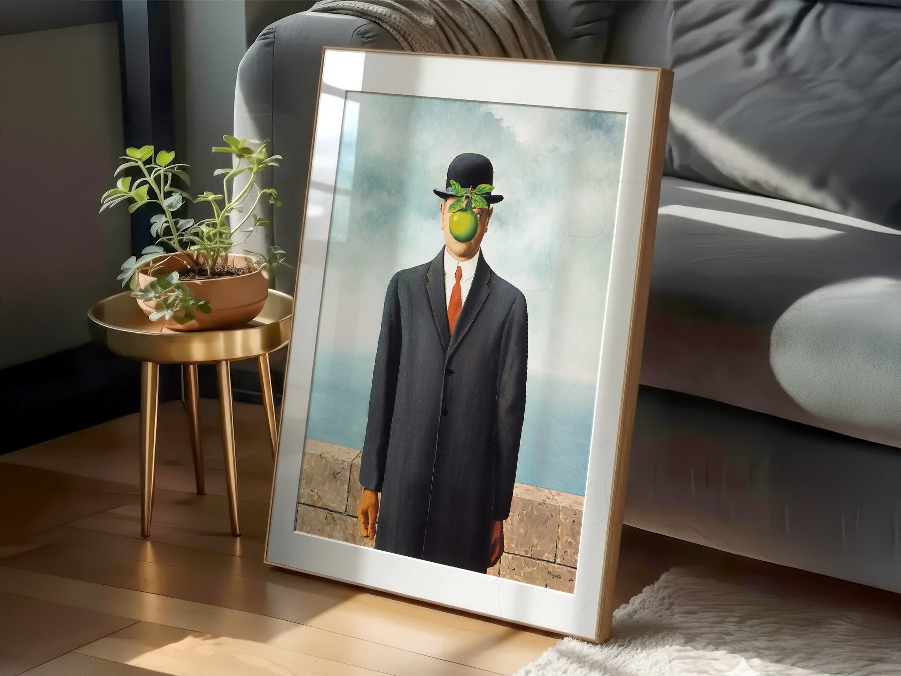 René Magritte The Son of Man Art Print – Surrealist Wall Art Poster