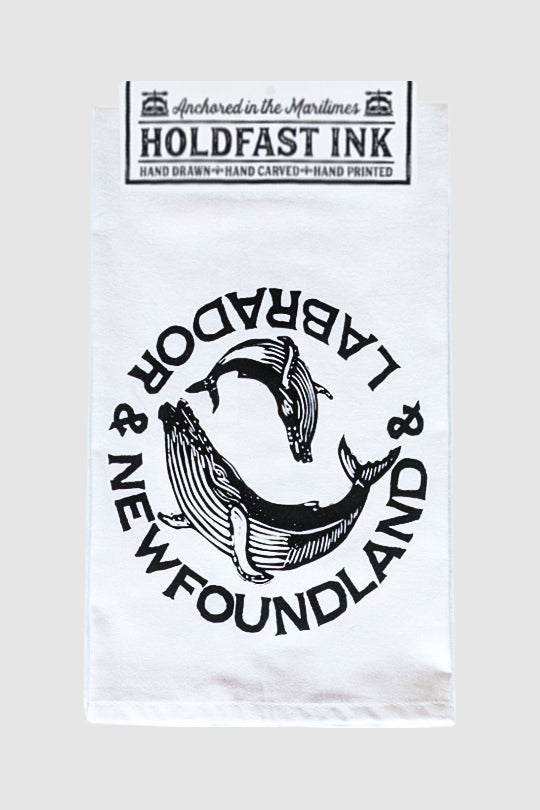 Newfoundland & Labrador Humpback Whale Pair Tea Towel