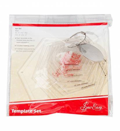 Ensemble de gabarits hexagonaux Sew Easy NL4160